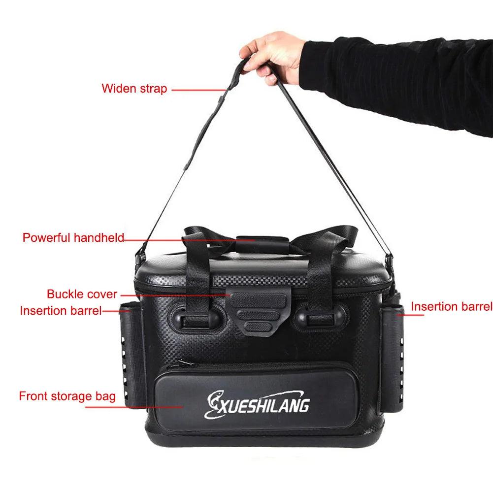 20/28L Portable Fishing Barrel Box EVA Fishing Bag Rod Bait Reel Fish Storage Bag Single Shoulder Bag Hook Lure Luya Handbag - Wild Frontier Gear LLC