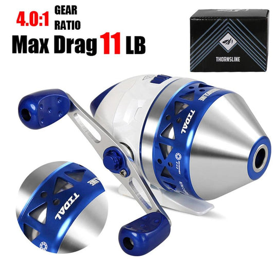 ThornsLine Tidal High-Speed Spincast Fishing Reel with Enhanced Water Resistance and Reversible Handle - Wild Frontier Gear LLC