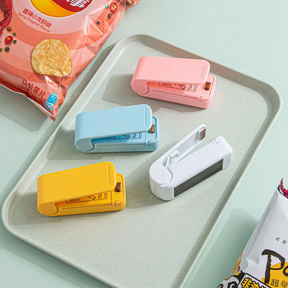 Snacks Packer Hand Press Plastic Packaging Machine 2-speed Adjustable Vacuum Seal Clamps Moisture-proof Preservation Bags Sealer