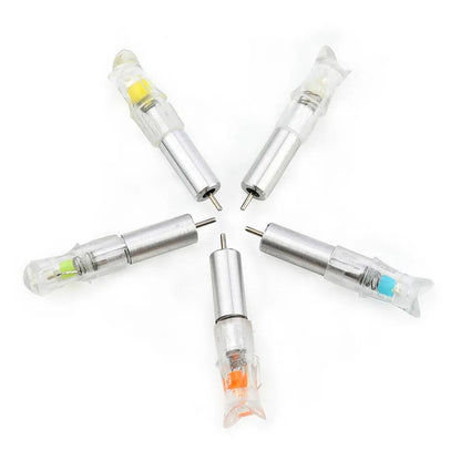 5/6pcs Archery LED Lighted Nocks Fit 7.6mm Universal Arrow Shaft Glowing Tail Carbon Crossbow Bolts Hunting Shooting Accessories - Wild Frontier Gear LLC