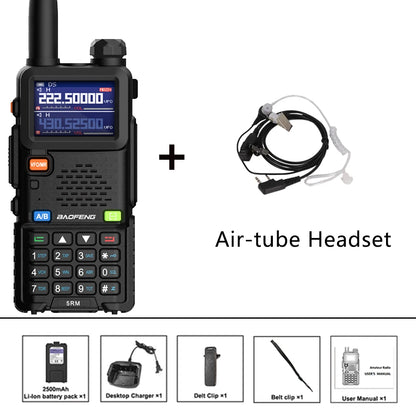 2024 New baofeng 5RM 8W multi-band handheld radio 2500mAh 999CH Type-C direct charging long range two-way radio