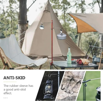 Outdoor Adjustable Lamp Hook Set – Versatile Black Mounting Accessories for Camping and Outdoor Activities - Wild Frontier Gear LLC