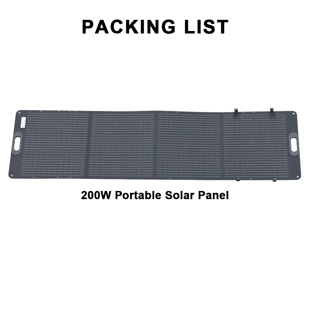 200W ETFE Flexible Foldable Solar Panel 100W Camping Portable Folding Solar Panel Kit High Efficience Travel&Phone&Boat&RV 20.5V Wild Frontier Gear LLC