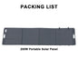 200W ETFE Flexible Foldable Solar Panel 100W Camping Portable Folding Solar Panel Kit High Efficience Travel&Phone&Boat&RV 20.5V Wild Frontier Gear LLC
