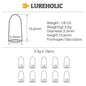 Lureholic Texas  Tungsten Sinkers Flipping Worm 1/16-2 OZ Bullet Weights Columnar 3.5-56g Bass Fishing Lures Accessories Wild Frontier Gear LLC