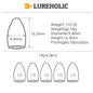 Lureholic Texas  Tungsten Sinkers Flipping Worm 1/16-2 OZ Bullet Weights Columnar 3.5-56g Bass Fishing Lures Accessories Wild Frontier Gear LLC
