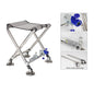 Adult Mini Fishing Chair Seating Foldable Outdoor Stainless Steel All-terain Light Weight  Legs Adjustable Portable Fishing Gear - Wild Frontier Gear LLC