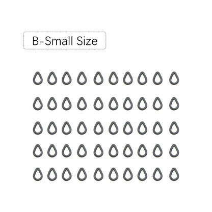 50pcs Carp Fishing Accessories Round Ring Swivels For Hair Chod Rig Pop up Bait Boilie Hook Swivels Connector Terminal Tackle
