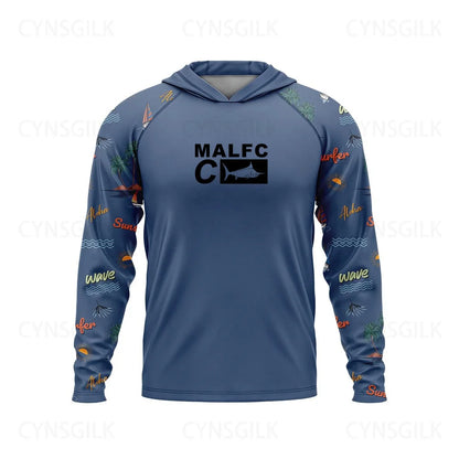 New Men Hood Fishing Shirt long sleeve Fishing clothing fishing t shirt uv protection fishing shirt Fishing Apparel - Wild Frontier Gear LLC