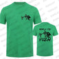 Born To Fish Funny Shirt Fashion Fisherman T-shirts Short Sleeve Funny Fishing Lover Tshirts Casual Summer Men's Street T-shirt - Wild Frontier Gear LLC