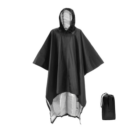 3 In 1 Outdoor Military Waterproof Raincoat Rain Coat Men Raincoat Women Awning From The Rain Motorcycle Rain Poncho Picnic Mat