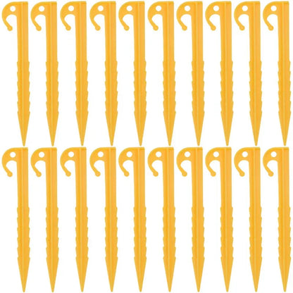Outdoor Camping Tent Nails Sand Ground Triangular Stake Ground Awning Camping Tools Plastic Tent Pegs Nail Accessories 20/10pcs Wild Frontier Gear LLC
