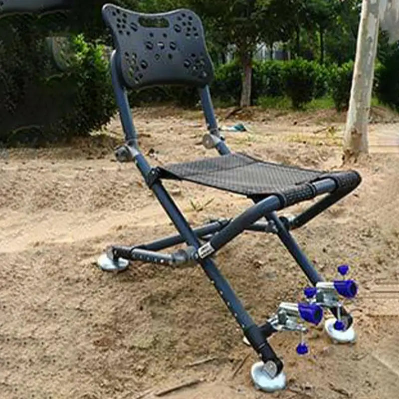 Portable Four-leg Fishing Chair Folding Fish Chair 180 Degree Adjustable Backrest Recliner Aluminum Alloy Camping Chair Stool - Wild Frontier Gear LLC