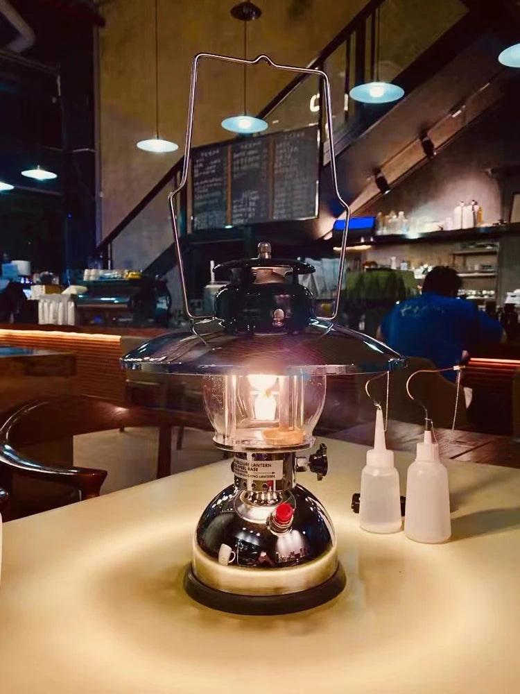 Retro kerosene gas lamp camping lamp has a graceful shape and strong brightness Wild Frontier Gear LLC