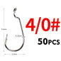 50PC High Strength Crank Hook Barbed Hook Carbon Steel Fishing For Soft Fishing Lure Wide Belly Crank Hooks Fishing Accessories
