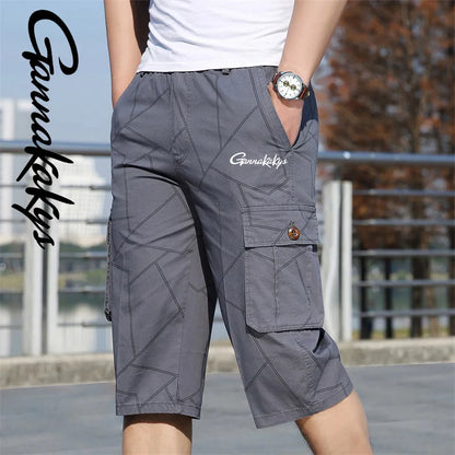 2024 Men's Summer Sports Fishing Pants Men's Hiking Breathable Multi Pocket Work Shorts Beach Running Travel Shorts - Wild Frontier Gear LLC