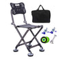 Travel Ultralight Folding Chair Superhard High Load Outdoor Camping Chair Portable Beach Hiking Picnic Seat Fishing Tool - Wild Frontier Gear LLC