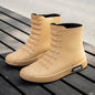 Versatile Casual Short-barreled Waterproof Shoes Men Women Lined With Fleece Warmth Anti-slip Wear-resistant Outdoors Rain Boots - Wild Frontier Gear LLC