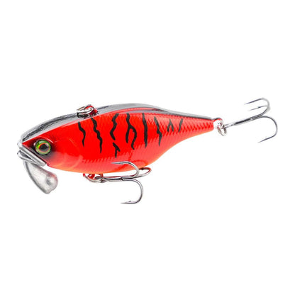 TeStar 60mm 18g Long-Casting Vibration Fishing Lure with 3D Eyes - Artificial Wobbler for Bass and Trout - Wild Frontier Gear LLC
