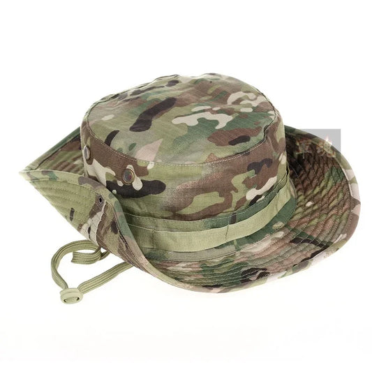 Camouflage Tactical Hat Military Bunny Bucket Hat  Cap Camo Men's Outdoor Sports Sun Bucket Hat Fishing Hiking Hunting Hat