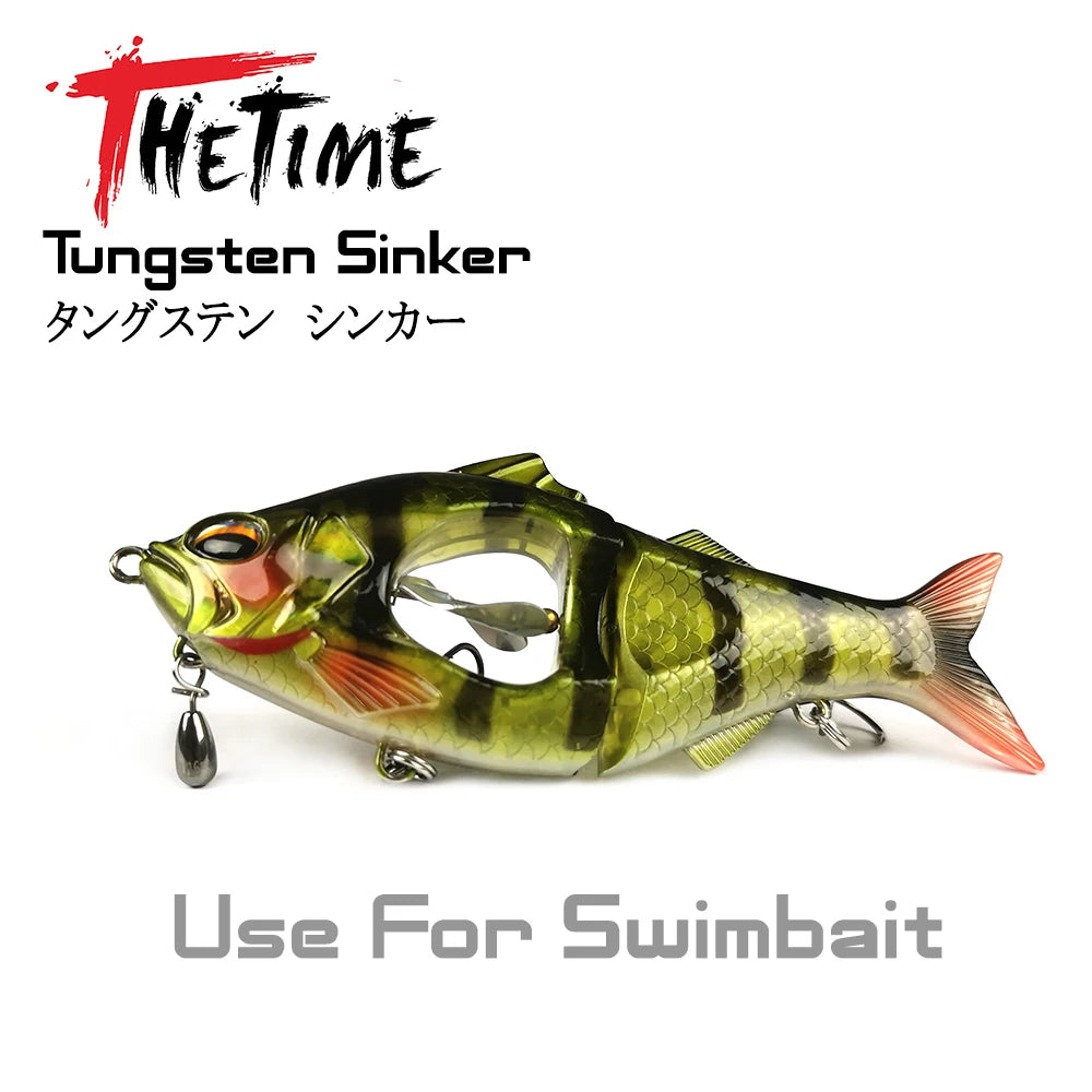 THETIME 1.8-21g Drop Shot Tungsten Sinker Weights Soft Lure Free Rig Hook Connector line Sinkers For Bass Fishing Accessories Wild Frontier Gear LLC