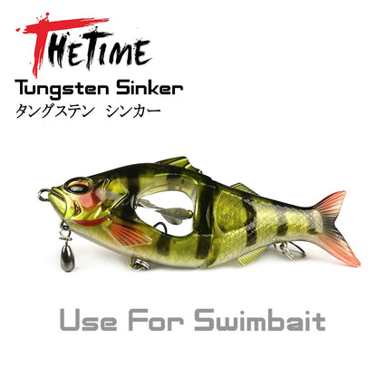 THETIME 1.8-21g Drop Shot Tungsten Sinker Weights Soft Lure Free Rig Hook Connector line Sinkers For Bass Fishing Accessories Wild Frontier Gear LLC