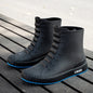 Versatile Casual Short-barreled Waterproof Shoes Men Women Lined With Fleece Warmth Anti-slip Wear-resistant Outdoors Rain Boots - Wild Frontier Gear LLC
