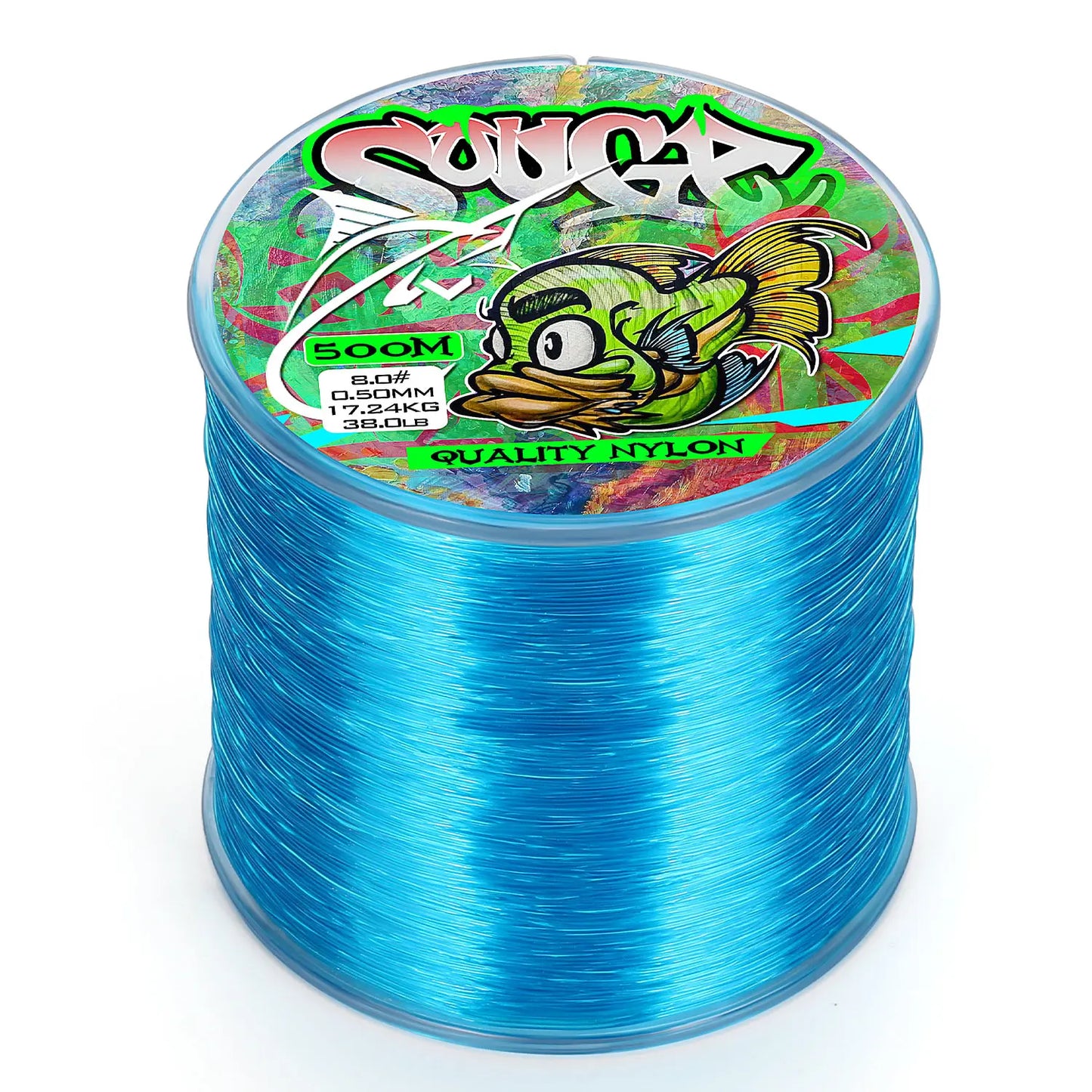 Sougayilang  Fishing Line 500M Super Strong 5 Colors 0.14-0.50mm Nylon Fishing Line for Outdoor Sports Equipment Fishing Tackle