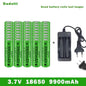 18650 Battery Rechargeable Battery 3.7V 18650 9800mAh Capacity Li-ion Rechargeable Battery For Flashlight Torch Battery+Charger Wild Frontier Gear LLC