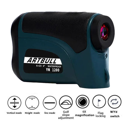 Laser Rangefinder Hunting Outdoor 1200M 650M Golf Range Finder with Flag-Lock Slope Adjusted Distance Meter Monoculars