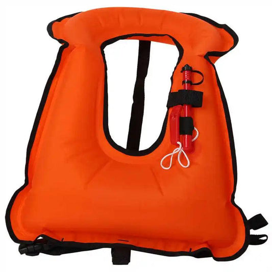 Snorkel Vest Adults Portable Life Jacket Inflatable Swim Vest Buoyancy Aid Swim Jackets - Wild Frontier Gear LLC