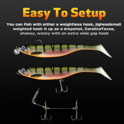 1PCS 19cm 34g Soft Fishing Lure Swimbait Fish baits Finest Detailed Top Quality Softbait Manufature Printed soft Fishing Bait