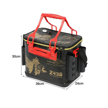 Portable Fishing Bucket Folding EVA Fishing Tackle Bag 6 Style Live Fish Box Fishing Tool Gear Accessories 36/40/45cm - Wild Frontier Gear LLC