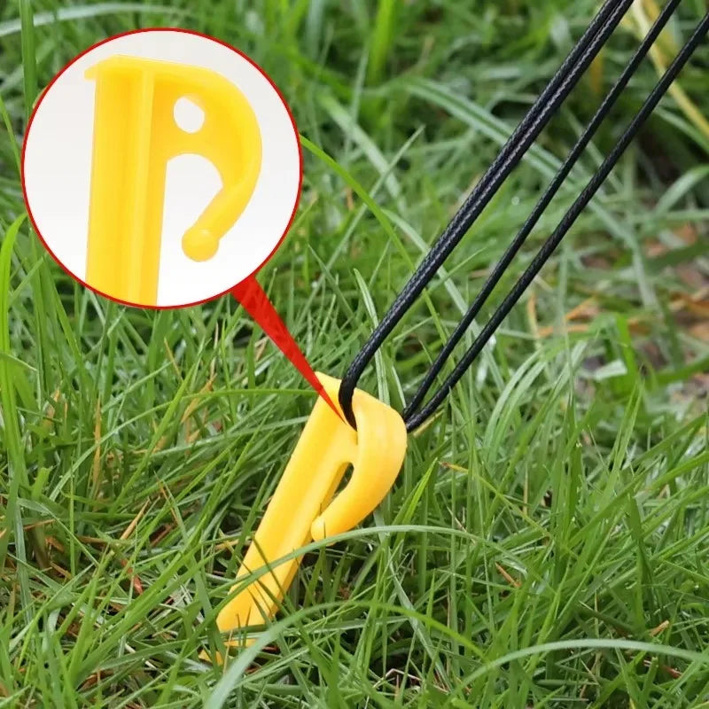 Outdoor Camping Tent Nails Sand Ground Triangular Stake Ground Awning Camping Tools Plastic Tent Pegs Nail Accessories 20/10pcs Wild Frontier Gear LLC