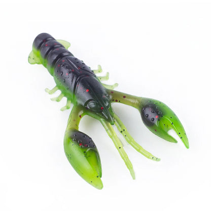 Hanlin Floating 65mm 4g Crawfish Larvae Soft Silicone Bait Jigs Wobbler Worms Fishing Lures Artificial Swimbait Bass Pike Tackle Wild Frontier Gear LLC