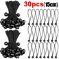 Outdoor Elastic Ball Rope Bungee Cords Portable Tent Fixing Tarpaulin Awning Canopy Heavy Duty Tarp Tie Down for Shelter Cargo Wild Frontier Gear LLC