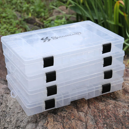 Sougayilang Lure Case Plastic Fishing Bait Jig Lure Fishing Hooks Storage Box High Strength Fishing Tackle Accessory Boxes