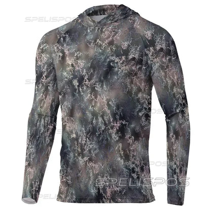 Hoodies Fishing Shirts UPF 50+ Anti-UV Yacht Sea Fish Maillot Beach Gear Lightweight Breathable Angling Tops Wear Running Hood - Wild Frontier Gear LLC