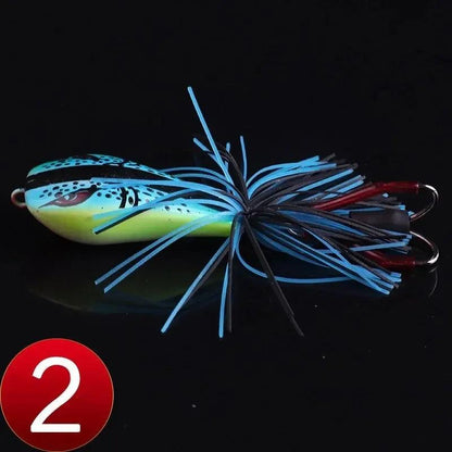 FLYSAND Floating Frog Fishing Lures 9g - Weedless Design with Double Sharp Hooks for Predator Fish - Wild Frontier Gear LLC