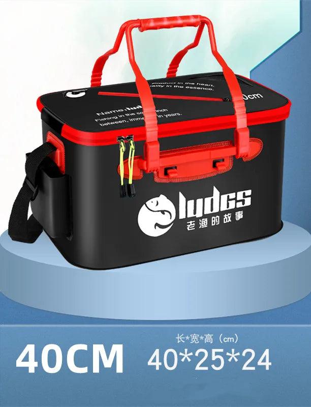 44/50cm Fishing Bucket Fishing Tackle Bag Folding EVA Live Fish Box Hand Outdoor Waterproof Camping Hiking Water Bag Storage - Wild Frontier Gear LLC