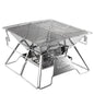 Steel Folding Portable BBQ Grill Stove Campingmoon MT-2  Outdoor Camping Picnic Set Camping Barbecue Rack Wild Frontier Gear LLC