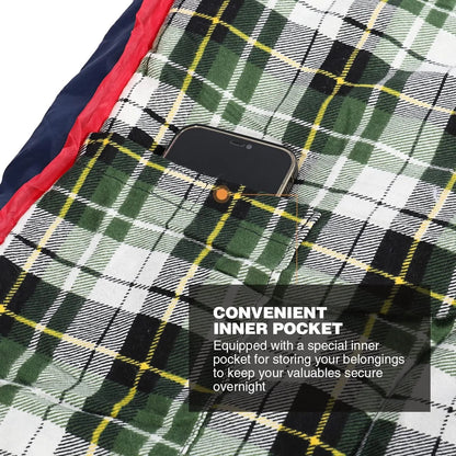 REDCAMP Cotton Flannel Sleeping Bag for Camping Backpacking, Adults Cold Weather Envelope Sleeping Bags with 2/3/4lbs Filling Wild Frontier Gear LLC