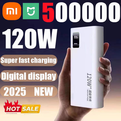 Xiaomi 120W High Capacity Power Bank 50000mAh Fast Charger Portable Battery With Digital Display Powerbank For iPhone Samsung Wild Frontier Gear LLC