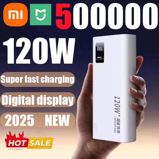 Xiaomi 120W High Capacity Power Bank 50000mAh Fast Charger Portable Battery With Digital Display Powerbank For iPhone Samsung Wild Frontier Gear LLC