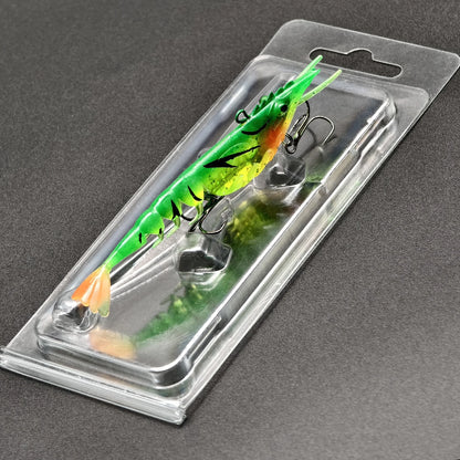 ANFS 1pc Realistic Shrimp Fishing Lures Multi-Jointed Softbait Artificial Bait For Saltwater & Freshwater