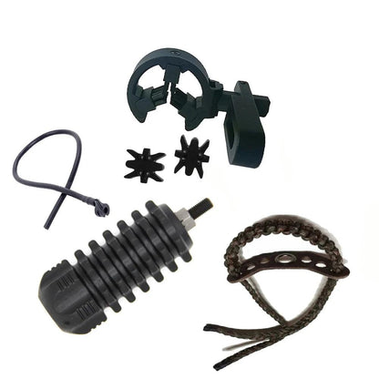 Compound Bow Upgrade Kit 6pcs In One with Sight Arrow Rest Stabilizer Wrist Sling String Silencer Wrench Orignal - Wild Frontier Gear LLC
