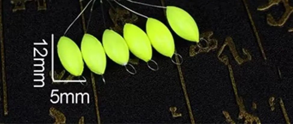 120pcs (20packs)/lot Oval Fishing Float Seven Star Bobber Beans Rig Making Floating Beans Red/Yellow/Mix Beads Carp Fishing J494 Wild Frontier Gear LLC