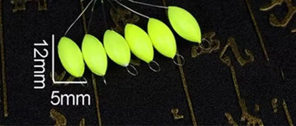 120pcs (20packs)/lot Oval Fishing Float Seven Star Bobber Beans Rig Making Floating Beans Red/Yellow/Mix Beads Carp Fishing J494 Wild Frontier Gear LLC