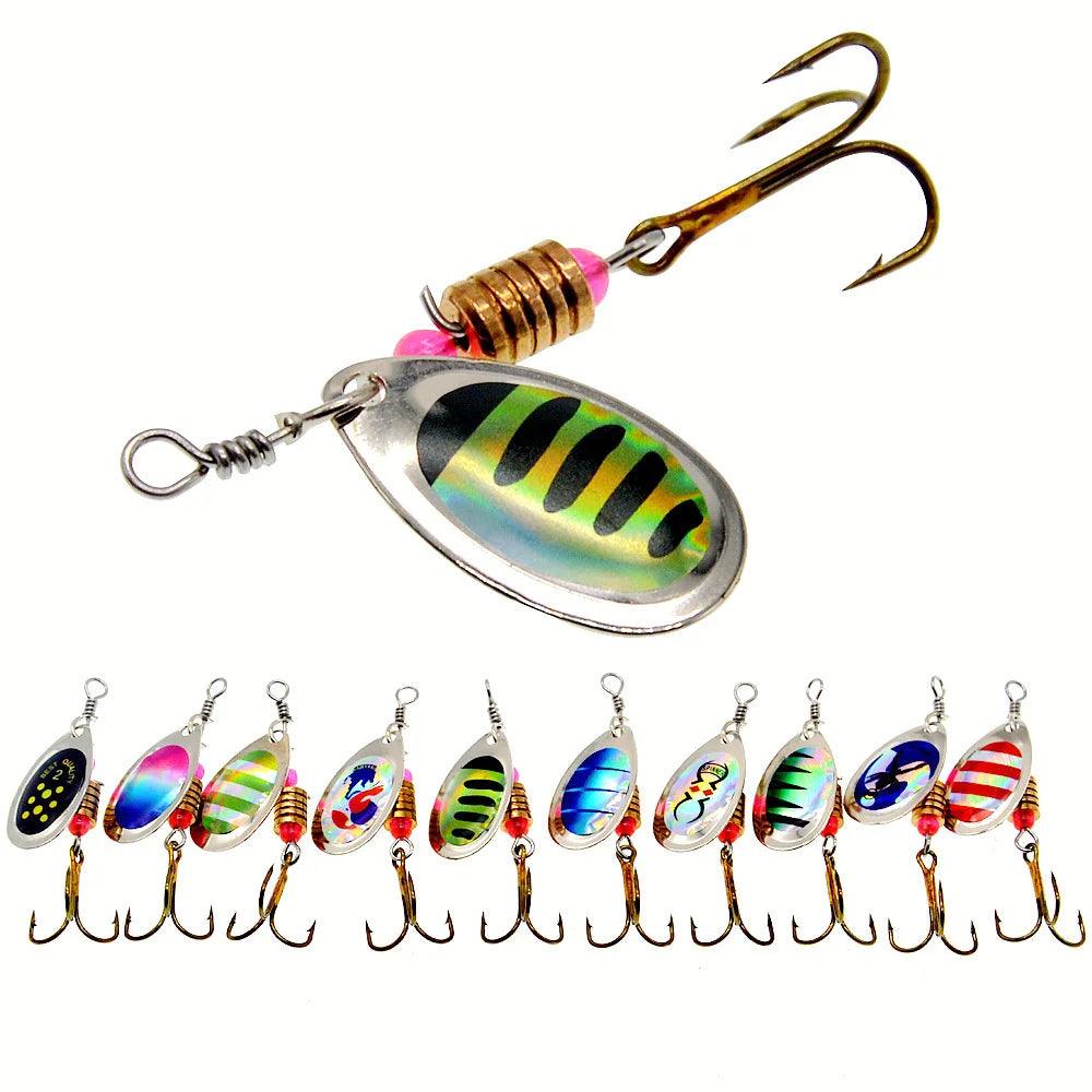 16-Piece Portable Fishing Lure Set with Nylon Bag for Trout, Bass, Salmon, Pike, and Walleye - Wild Frontier Gear LLC