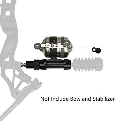 Bowfishing Spincast Reel with Adjustable Fishing Reel Seat for Right and Left Hand Use on Compound Bows - Wild Frontier Gear LLC